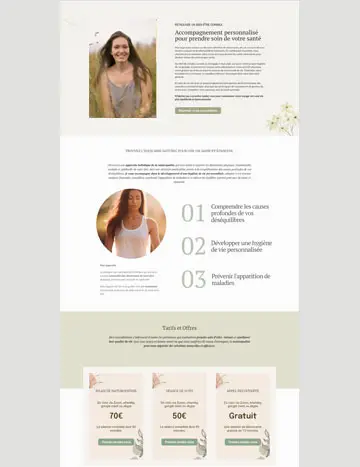 creation website naturopathe bien etre